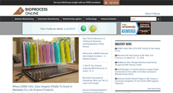 Desktop Screenshot of bioprocessonline.com