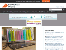 Tablet Screenshot of bioprocessonline.com